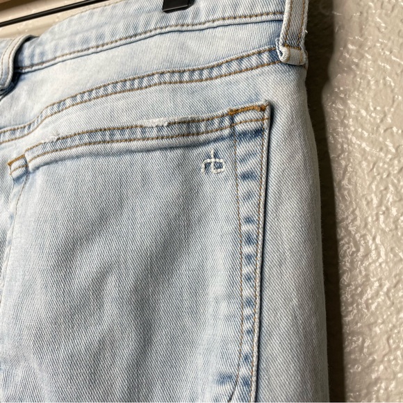 Rag & Bone Dre Low Rise Slim Boyfriend Denim Jeans Light Wash - Picture 11 of 14